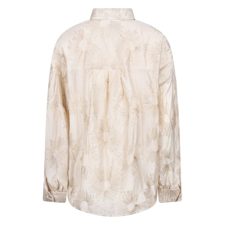 Nukus by Nick Vervoort Blouse Off-white dames (NOLA BLOUSE EMBROIDERY - NOLA.BLOUSE.OFFW/GOLD) - GL Sport (Sluis)
