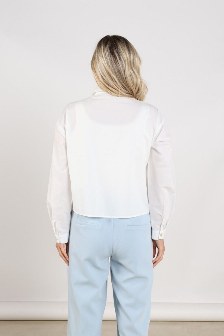 Nukus by Nick Vervoort Blouse Off-white dames (NOOR BLOUSE PEARL - NOOR.BLOUSE.OFFWHT) - GL Sport (Sluis)