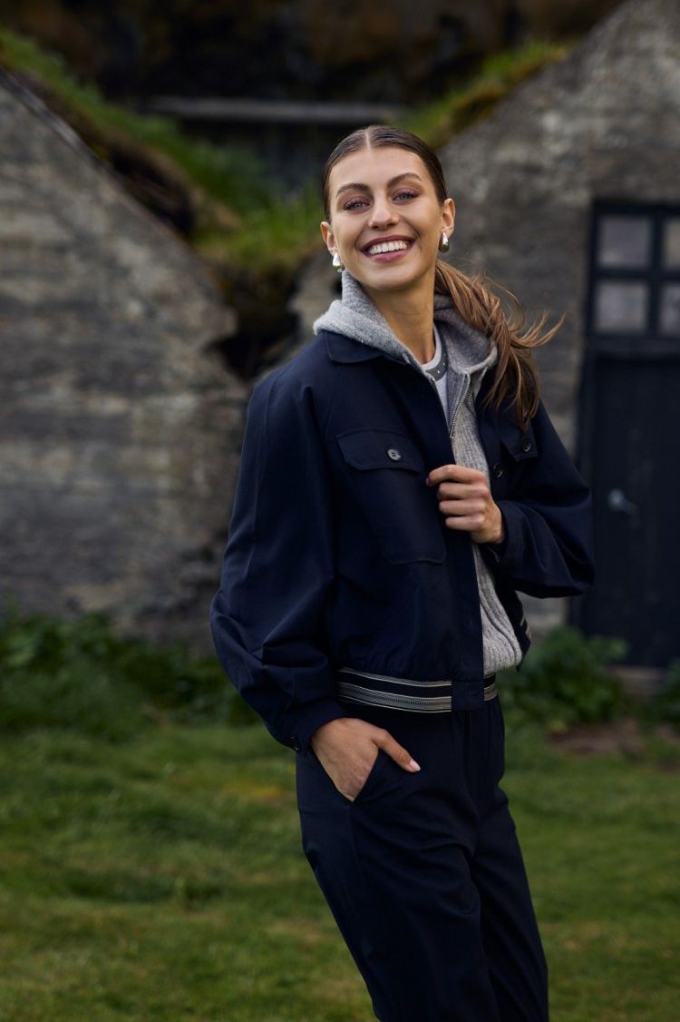 Nukus by Nick Vervoort Jas Blauw dames (OLIVIA JACKET - OLIVIA.JKT.NAVY) - GL Sport (Sluis)