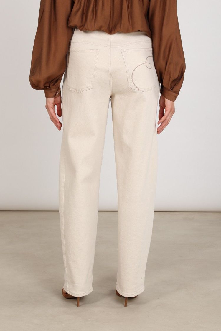 Nukus by Nick Vervoort Broek Off-white dames (PETRA PANTS  - PETRA.PANTS.OFFWHITE) - GL Sport (Sluis)
