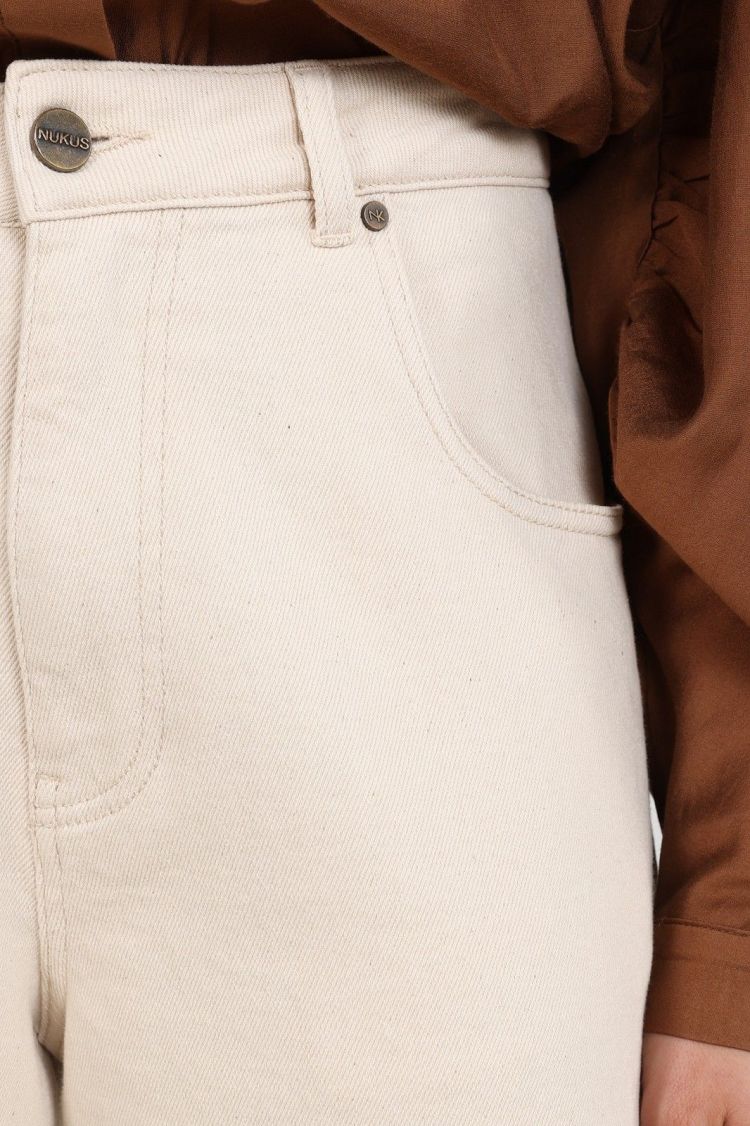 Nukus by Nick Vervoort Broek Off-white dames (PETRA PANTS  - PETRA.PANTS.OFFWHITE) - GL Sport (Sluis)