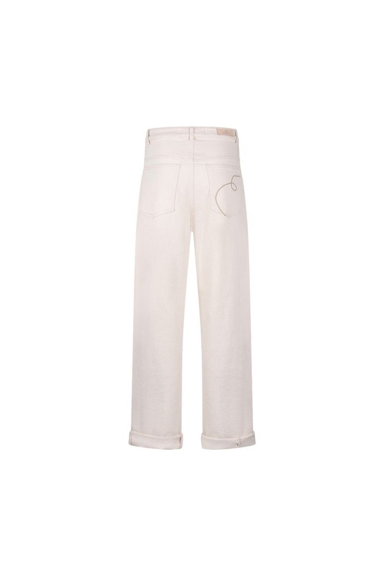 Nukus by Nick Vervoort Broek Off-white dames (PETRA PANTS  - PETRA.PANTS.OFFWHITE) - GL Sport (Sluis)