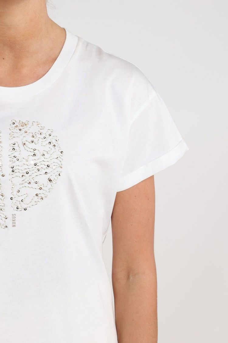 Nukus by Nick Vervoort Blouse Off-white dames (RIUKA SHIRT - RIUKA.SHIRT.OFFWHT) - GL Sport (Sluis)