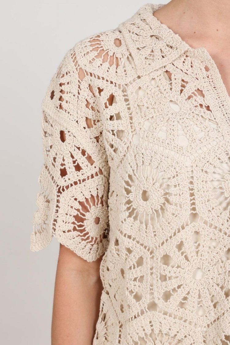 Nukus by Nick Vervoort Vest Beige dames (ROMY CARDIGAN - ROMY.CARDIGAN.SAND) - GL Sport (Sluis)
