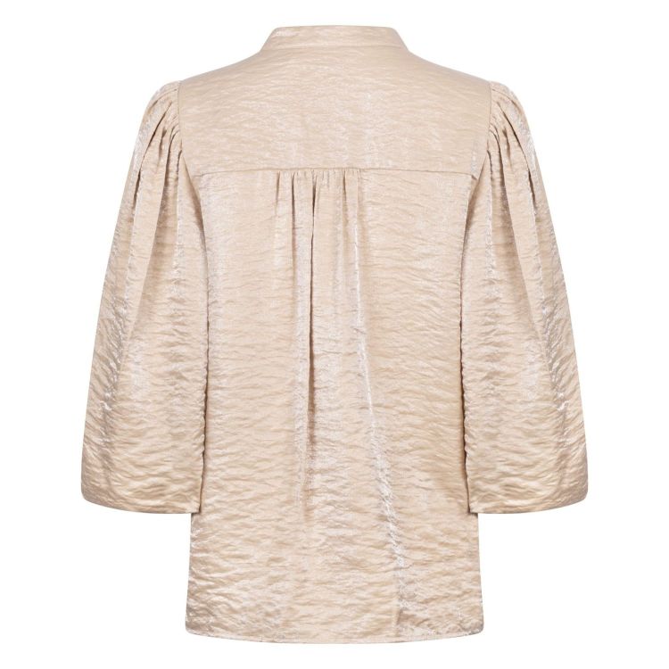 Nukus by Nick Vervoort Blouse Beige dames (ROSIE BLOUSE SHINY - ROSIE.BLOUSE.SAND) - GL Sport (Sluis)