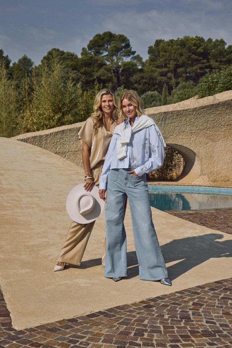 Nukus by Nick Vervoort Broek Beige dames (RUBI PANTS SHINY - RUBI.PANTS.SAND) - GL Sport (Sluis)