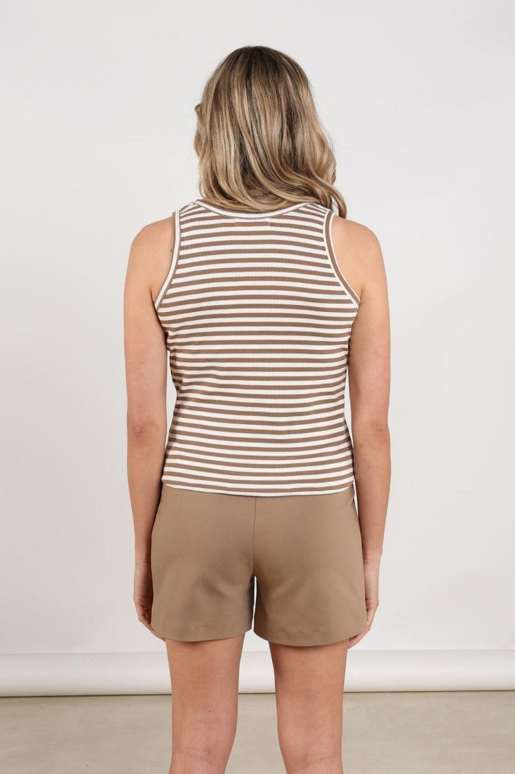 Nukus by Nick Vervoort Top Off-white dames (STEFFIE SINGLET - STEFFIE.SINGLET.OW/FAN) - GL Sport (Sluis)