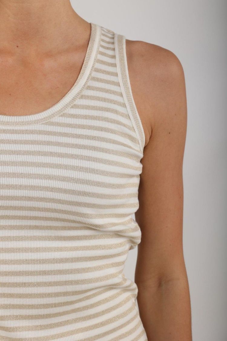 Nukus by Nick Vervoort Top Off-white dames (STEFFIE SINGLET LUREX - STEFFIE.SINGLET.OFFWT) - GL Sport (Sluis)