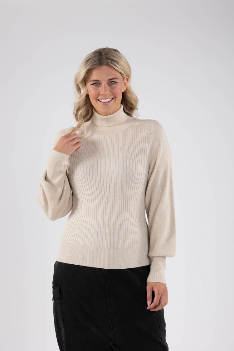 Nukus by Nick Vervoort Pull Beige dames (SYLVIA PULLOVER - WSYLVIA.PULL.SAND) - GL Sport (Sluis)