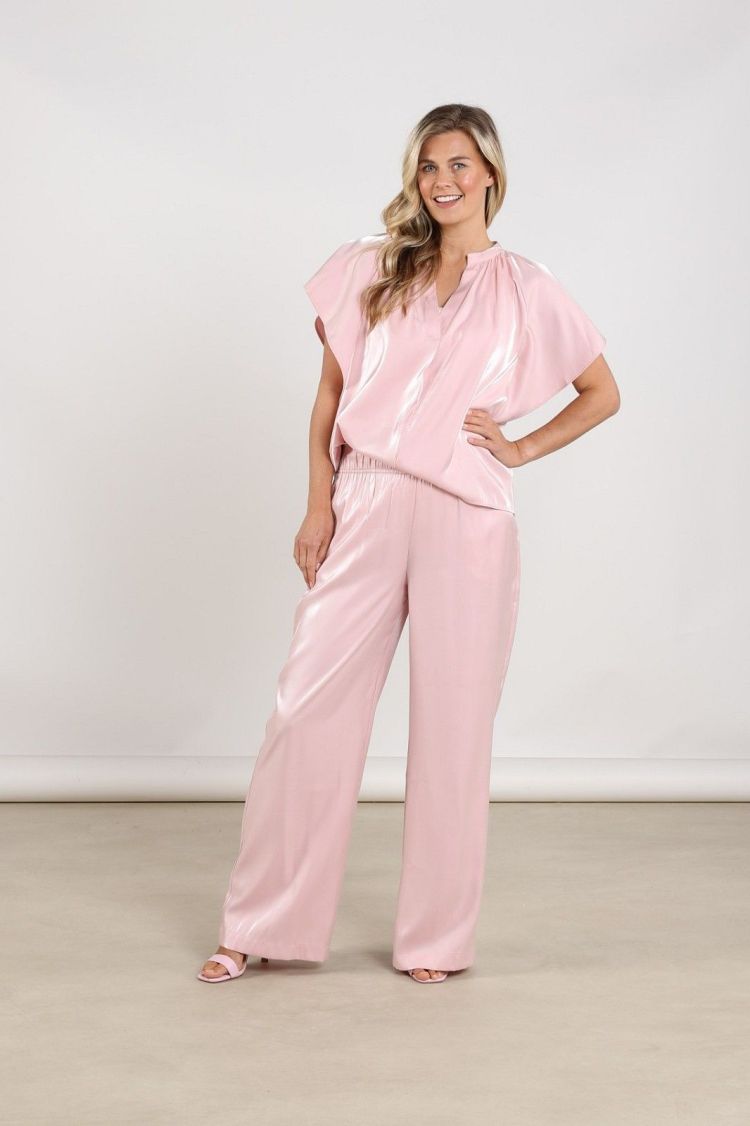 Nukus by Nick Vervoort Top Roze dames (TAYLOR TOP SHINY - TAYLOR.TOP.BLUSH) - GL Sport (Sluis)