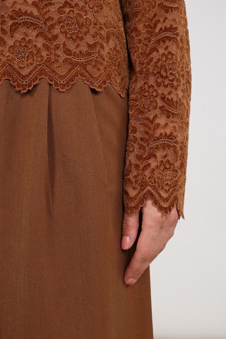 Nukus Top Bruin dames (WIES TOP LACE - WIES.TOP.ESPRESSO) - GL Sport (Sluis)