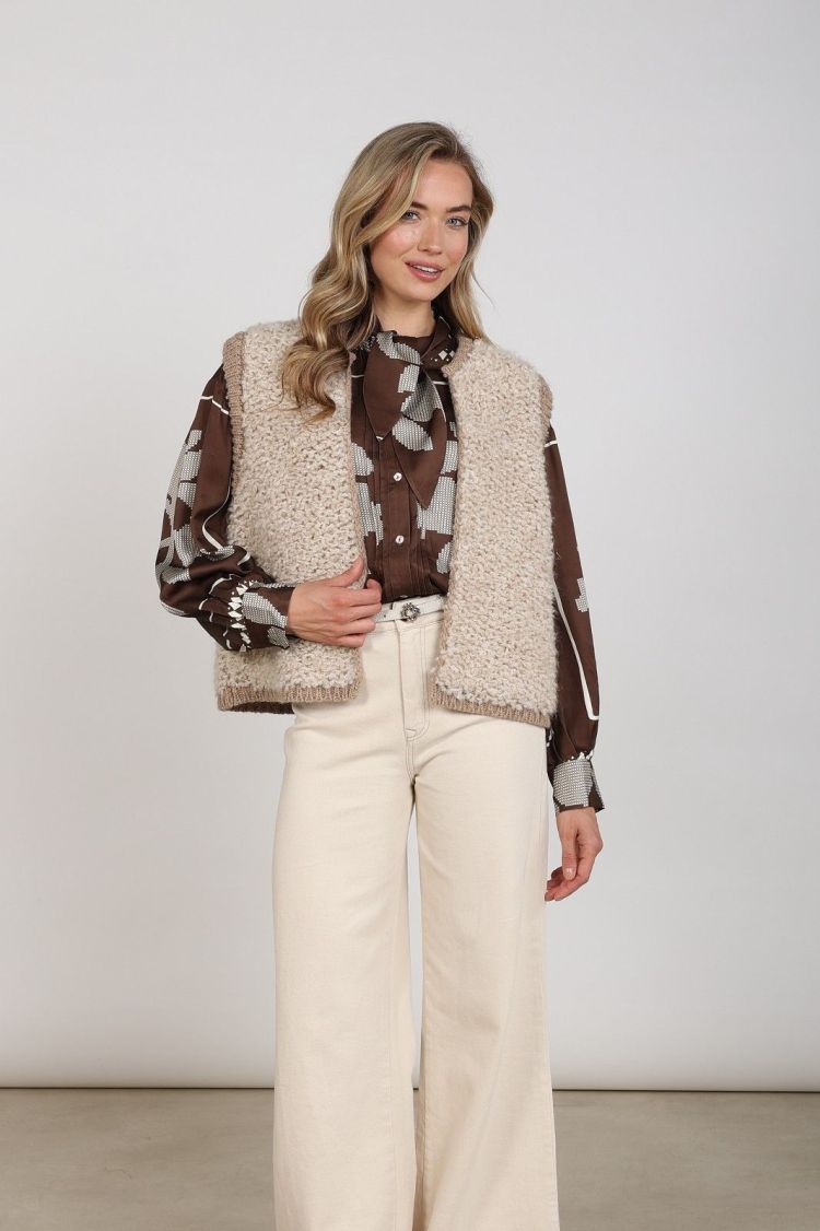 Nukus Gilet Beige dames (LANA GILET  - LANA.GILET.SAND) - GL Sport (Sluis)