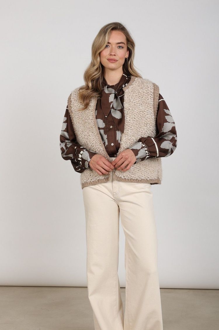 Nukus Gilet Beige dames (LANA GILET  - LANA.GILET.SAND) - GL Sport (Sluis)