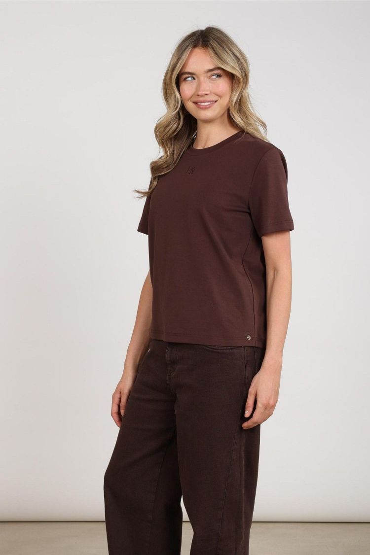 Nukus T-shirt Bruin dames (LUNA SHIRT NK - LUNA.SHIRT.CHOCO) - GL Sport (Sluis)