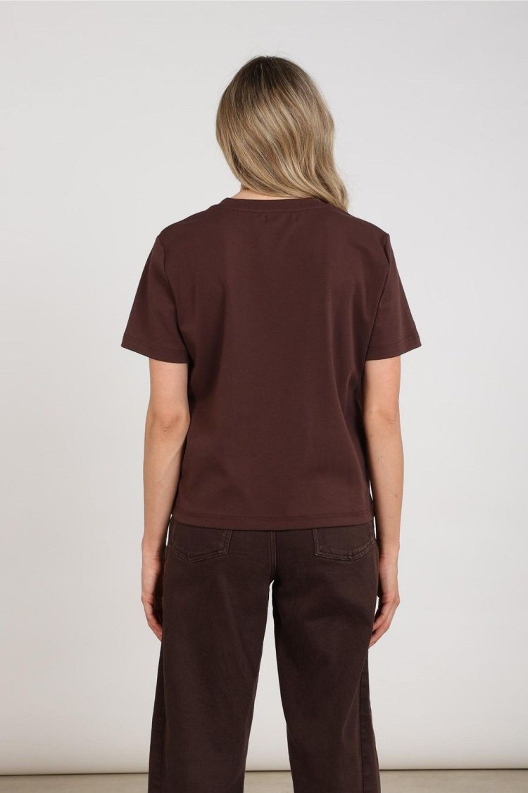Nukus T-shirt Bruin dames (LUNA SHIRT NK - LUNA.SHIRT.CHOCO) - GL Sport (Sluis)