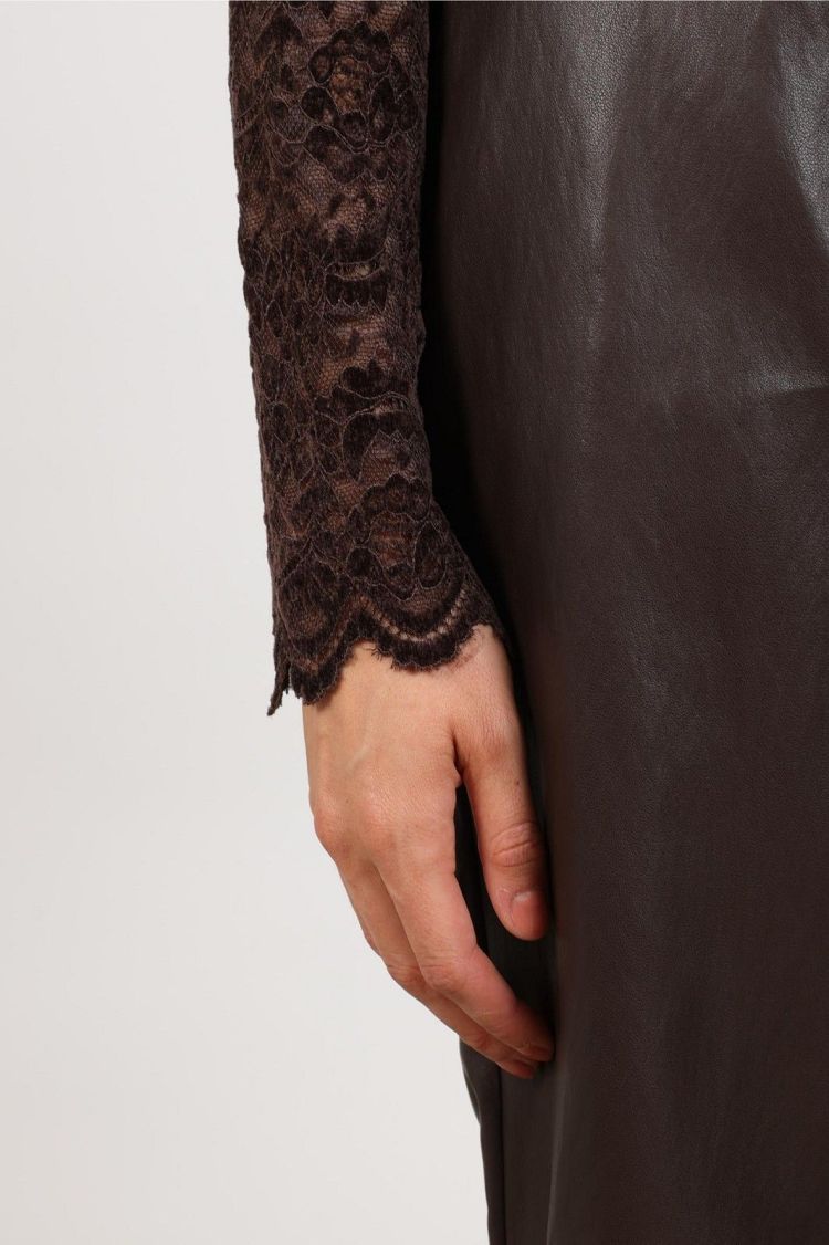 Nukus Top Bruin dames (WIES TOP LACE - WIES.TOP.CHOCO) - GL Sport (Sluis)