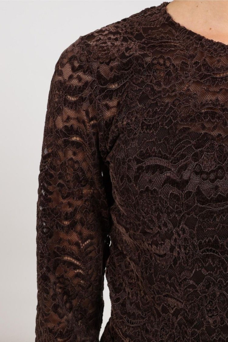 Nukus Top Bruin dames (WIES TOP LACE - WIES.TOP.CHOCO) - GL Sport (Sluis)