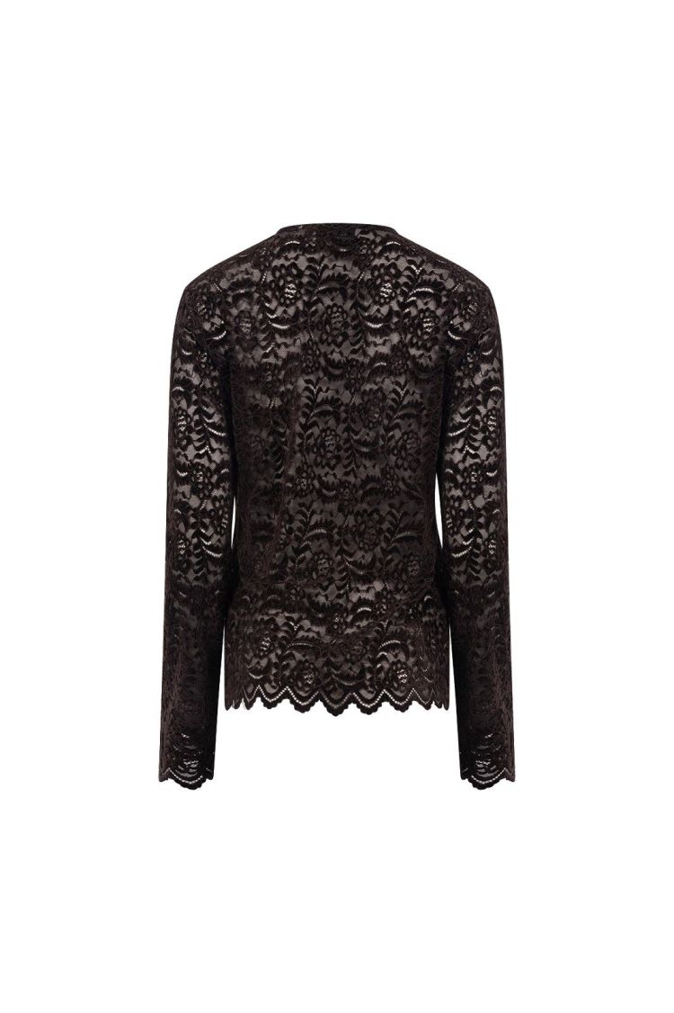 Nukus Top Bruin dames (WIES TOP LACE - WIES.TOP.CHOCO) - GL Sport (Sluis)