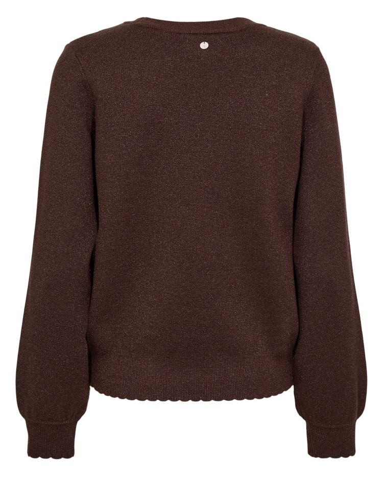 Nümph Pull Bruin dames (NUBIR SOLID PULLOVER - 705988.5698) - GL Sport (Sluis)