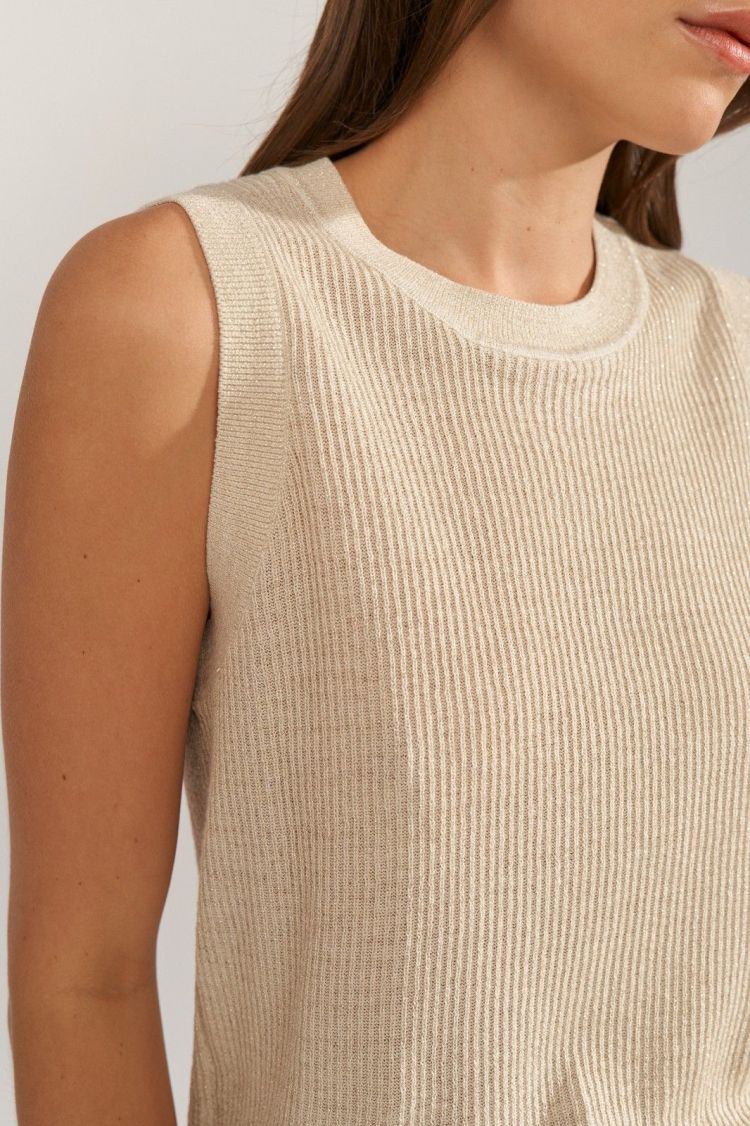 Nümph Top Beige dames (NUDINEA TOP - 706742.9509) - GL Sport (Sluis)