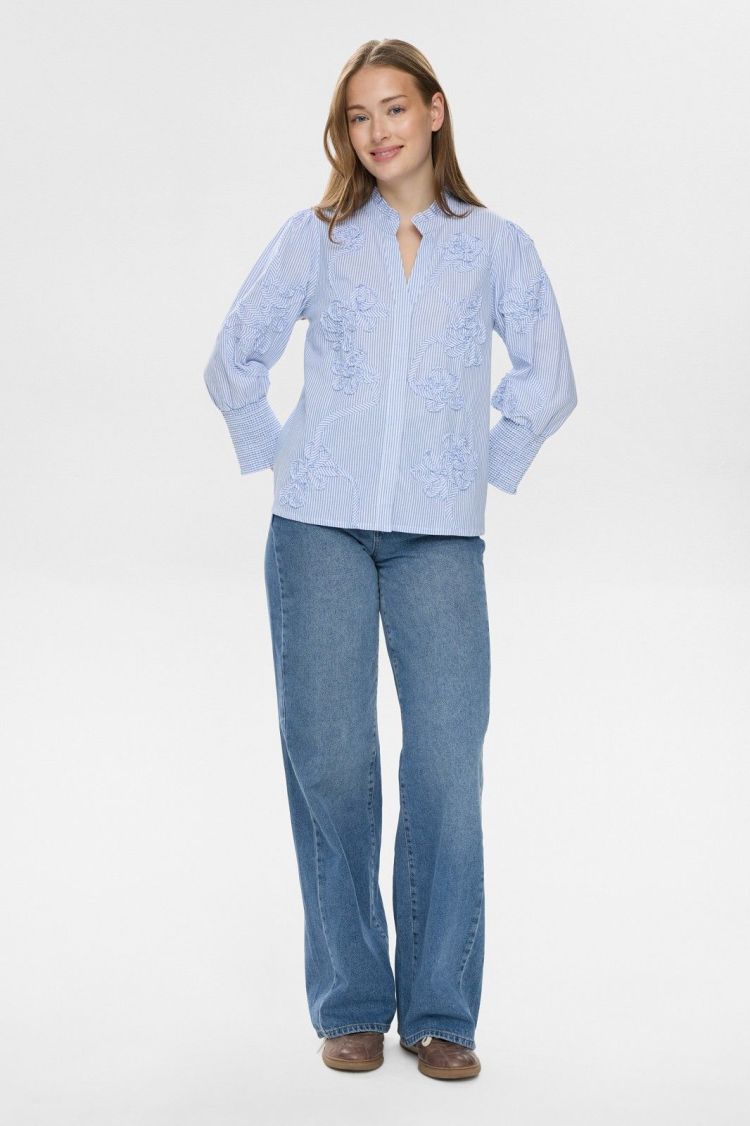 Nümph Blouse Lichtblauw dames (NUEMELIA SHIRT - 706883.3164) - GL Sport (Sluis)