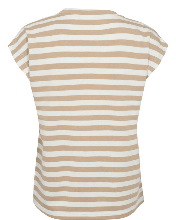 Nümph Top Off-white dames (NULIZY CROPPED STRIPE TOP - 706634.9001) - GL Sport (Sluis)