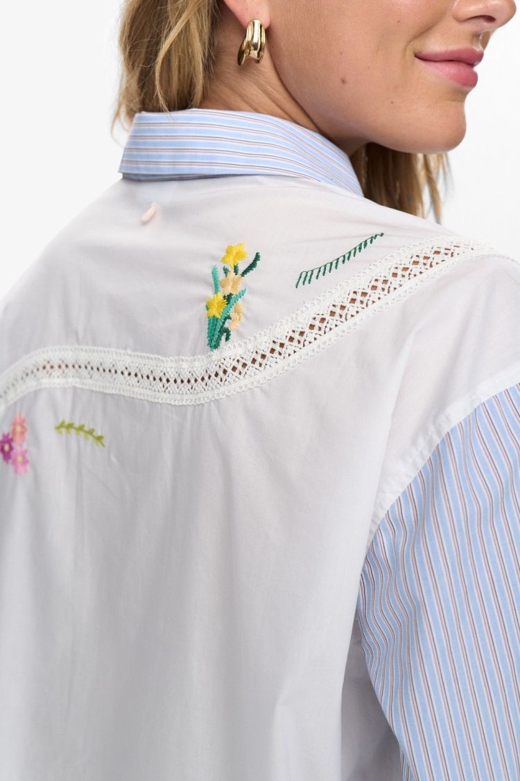 Nümph Blouse Blauw dames (NUSAMMIE SHIRT - 706655.3054) - GL Sport (Sluis)