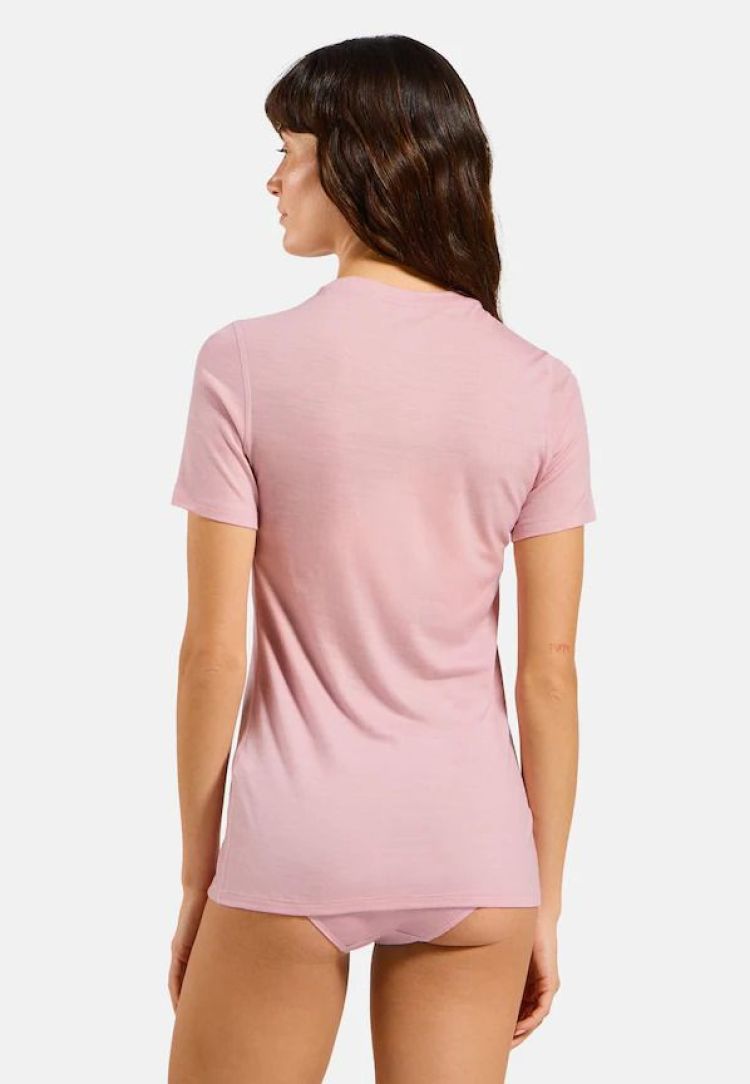 Odlo Thermokleding Roze dames (TOP CREW NECK SS MERINO - WOMEN - 112061.30317) - GL Sport (Sluis)