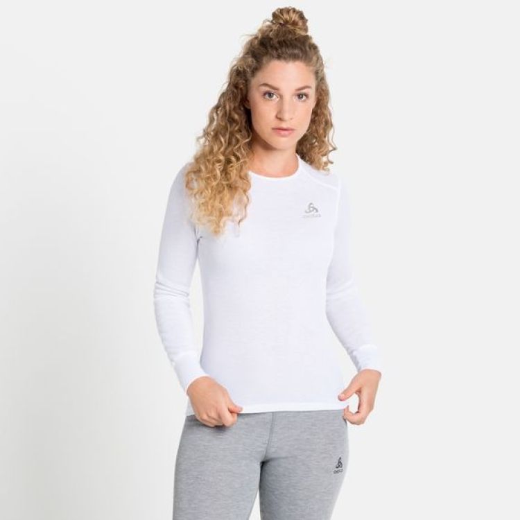 Odlo Thermokleding Wit dames (TOP CREW NECK - WOMEN - 159101.10000) - GL Sport (Sluis)