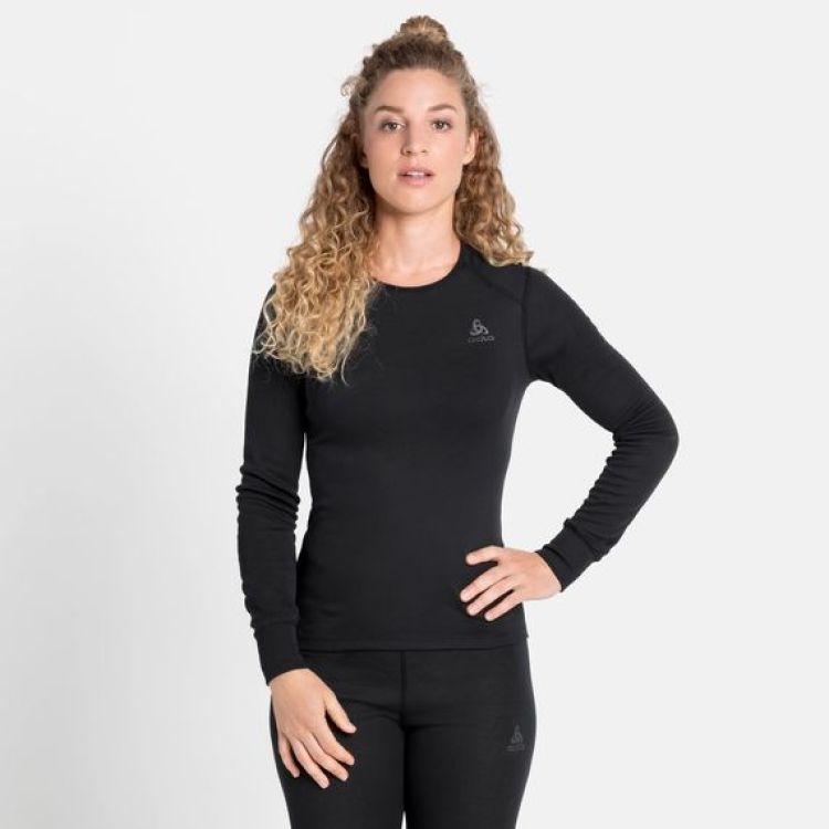Odlo Thermokleding Zwart dames (TOP CREW NECK - WOMEN - 159101.15000) - GL Sport (Sluis)