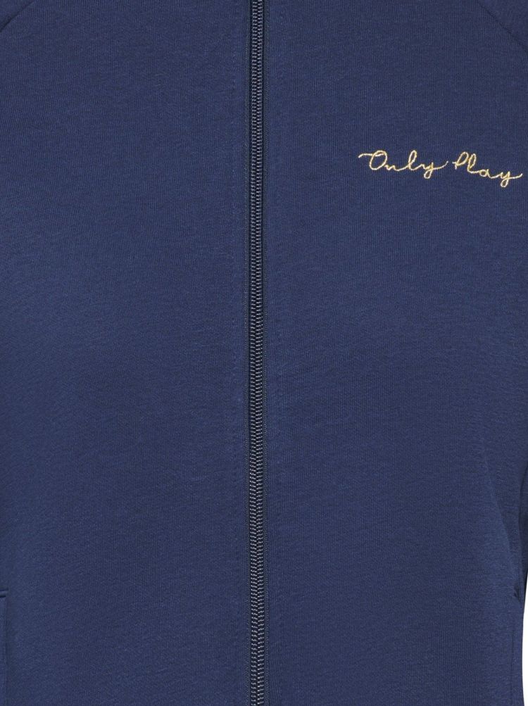 Only Play Vest Blauw dames (ACE HN FZ LS BRUSH SWEAT - 15381995.DRESSBLUES) - GL Sport (Sluis)