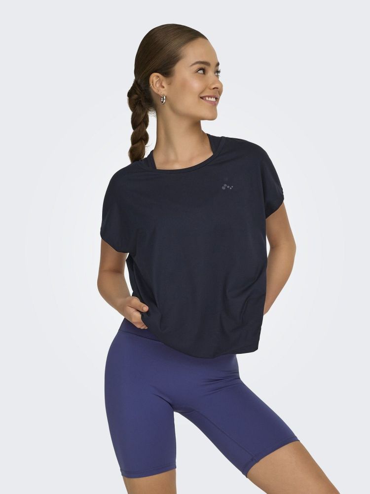 Only Play T-shirt Blauw dames (AUBREE LIFE ON SS BAT LOOSE TEE - 15137012.NIGHTSKY) - GL Sport (Sluis)