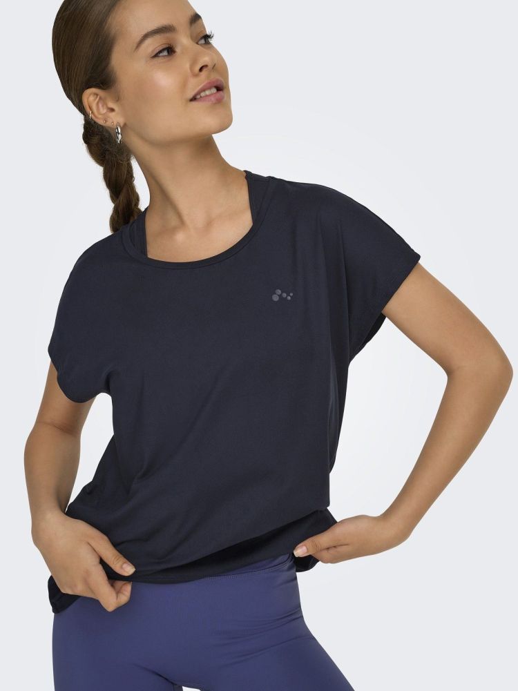 Only Play T-shirt Blauw dames (AUBREE LIFE ON SS BAT LOOSE TEE - 15137012.NIGHTSKY) - GL Sport (Sluis)