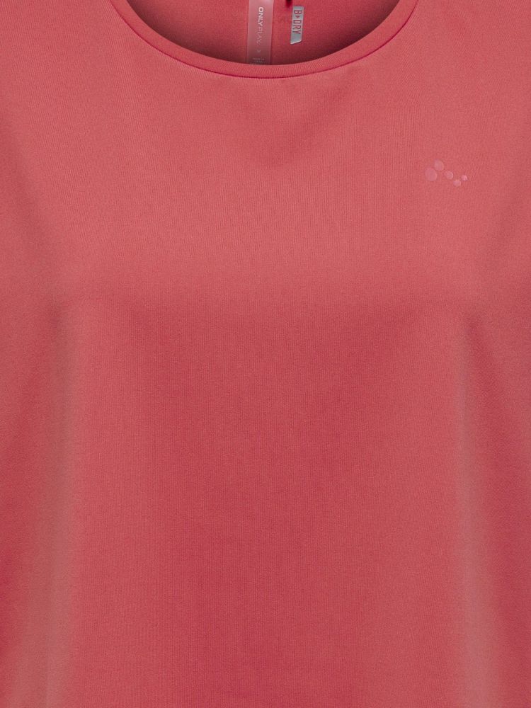 Only Play T-shirt Koraal dames (AUBREE LIFE ON SS BAT LOOSE TEE - 15137012.SPICECORAL) - GL Sport (Sluis)
