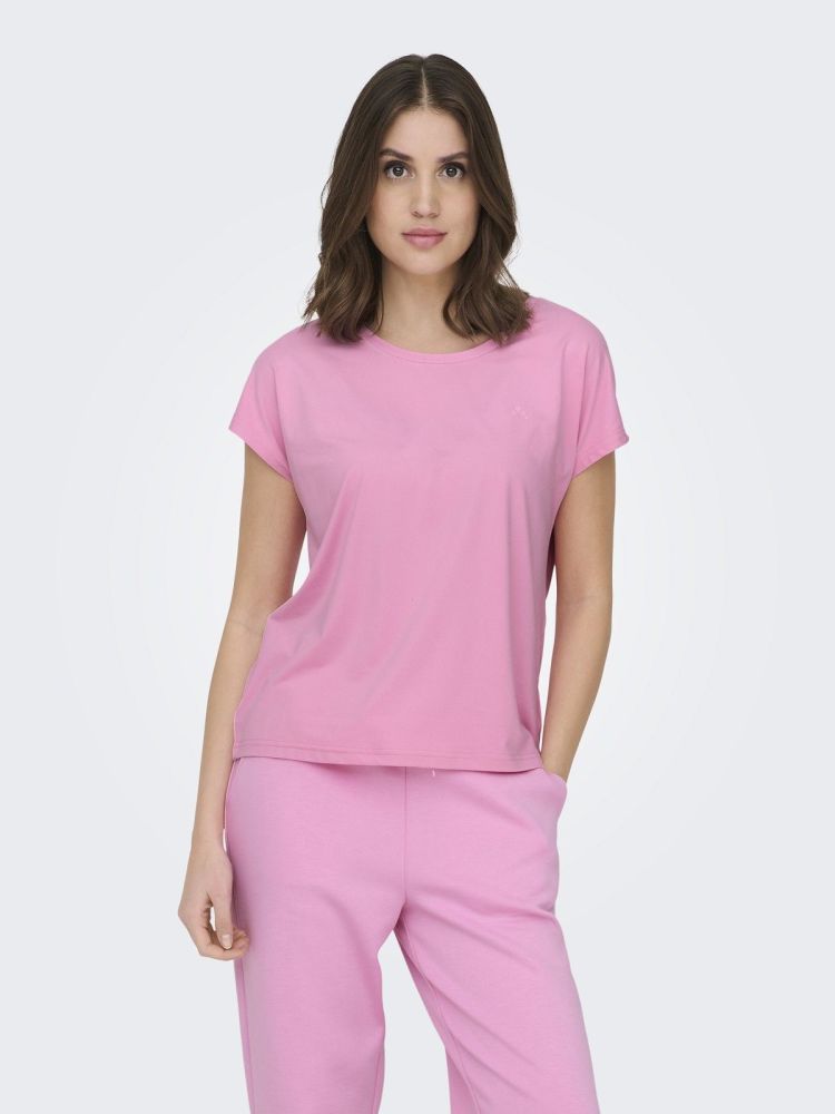 Only Play T-shirt Roze dames (AUBREE LIFE ON SS BAT LOOSE TEE - 15137012.BONBON) - GL Sport (Sluis)