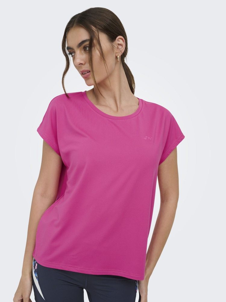 Only Play T-shirt Roze dames (AUBREE LIFE ON SS BAT LOOSE TEE - 15137012.RASPBERRY) - GL Sport (Sluis)