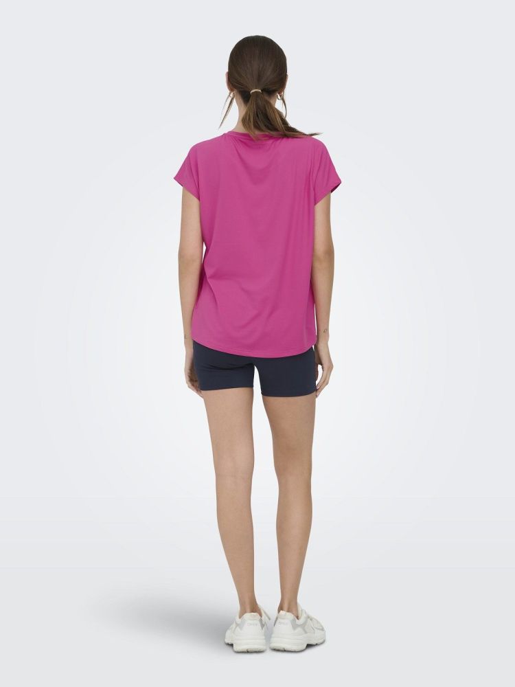Only Play T-shirt Roze dames (AUBREE LIFE ON SS BAT LOOSE TEE - 15137012.RASPBERRY) - GL Sport (Sluis)