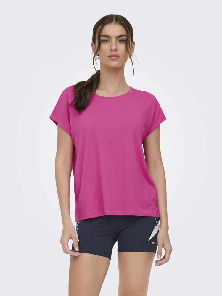 Only Play T-shirt Roze dames (AUBREE LIFE ON SS BAT LOOSE TEE - 15137012.RASPBERRY) - GL Sport (Sluis)