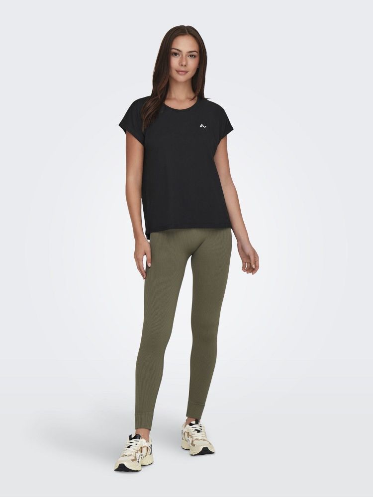 Only Play T-shirt Zwart dames (AUBREE LIFE ON SS BAT LOOSE TEE - 15137012.BLACK) - GL Sport (Sluis)