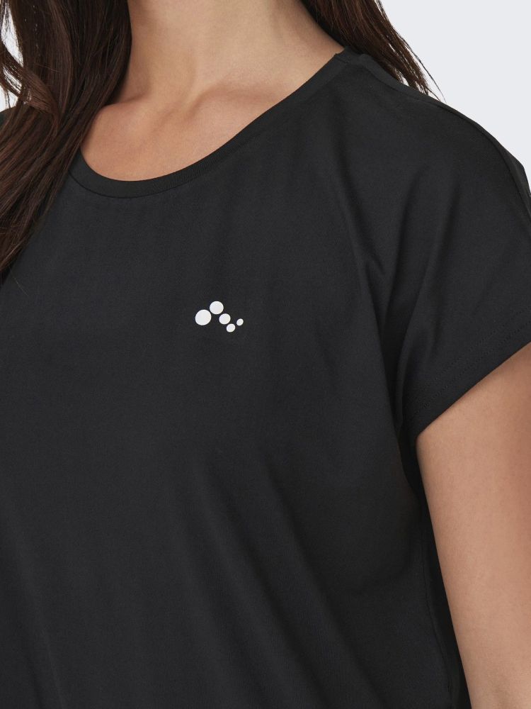 Only Play T-shirt Zwart dames (AUBREE LIFE ON SS BAT LOOSE TEE - 15137012.BLACK) - GL Sport (Sluis)