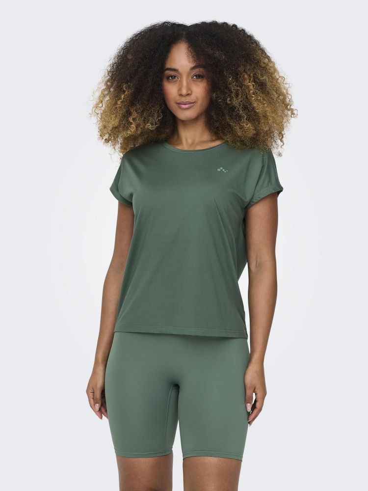 Only Play T-shirt Groen dames (AUBREE LIFE ON SS LOOSE TEE - 15137012.DUCKGREEN) - GL Sport (Sluis)