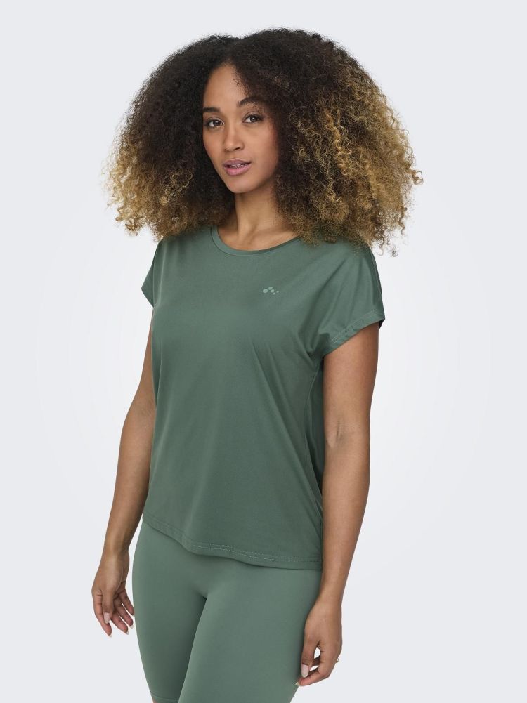 Only Play T-shirt Groen dames (AUBREE LIFE ON SS LOOSE TEE - 15137012.DUCKGREEN) - GL Sport (Sluis)