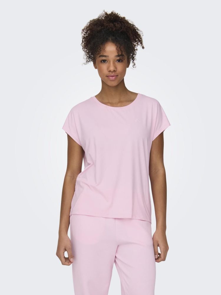 Only Play T-shirt Roze dames (AUBREE LIFE ON SS LOOSE TEE - 15137012.PINK) - GL Sport (Sluis)