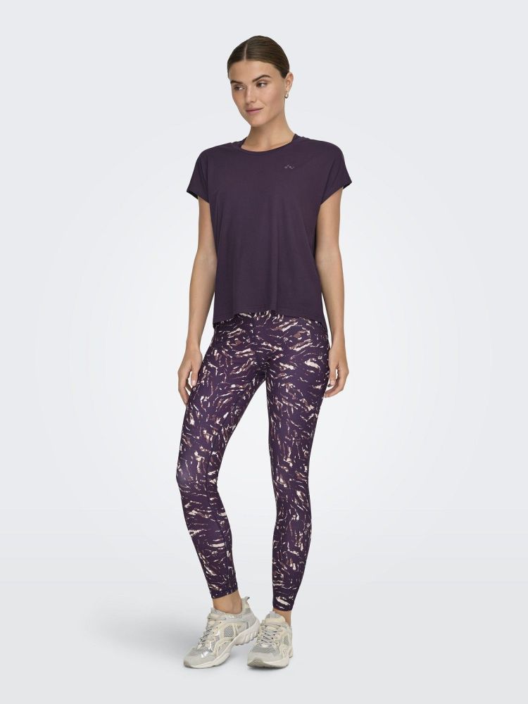 Only Play T-shirt Bordeaux dames (AUBREE ON SS BAT LOOSE TEE - 15137012.PLUMPERFECT ) - GL Sport (Sluis)