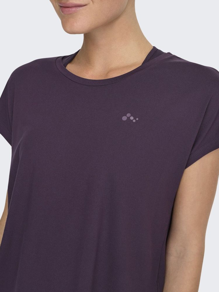 Only Play T-shirt Bordeaux dames (AUBREE ON SS BAT LOOSE TEE - 15137012.PLUMPERFECT ) - GL Sport (Sluis)