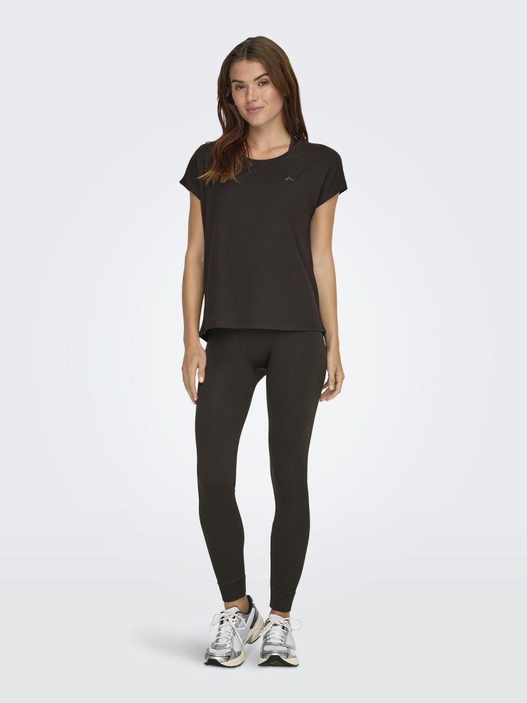 Only Play T-shirt Bruin dames (AUBREE ON SS BAT LOOSE TEE - 15137012.CHOCO) - GL Sport (Sluis)