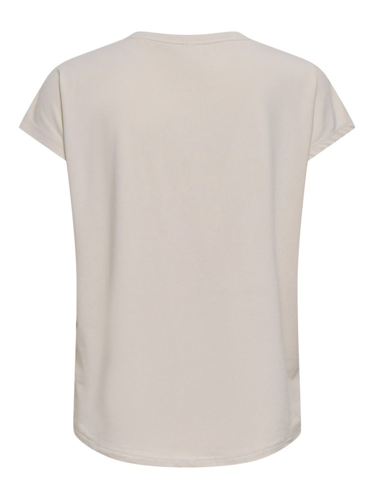 Only Play T-shirt Off-white dames (AUBREE ON SS BAT LOOSE TEE - 15137012.PUMICSTONE) - GL Sport (Sluis)