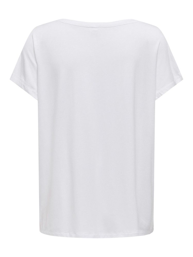 Only Play T-shirt Wit dames (AUB-SALINA ON SS BAT JRS TEE - 15355159.WHITE) - GL Sport (Sluis)