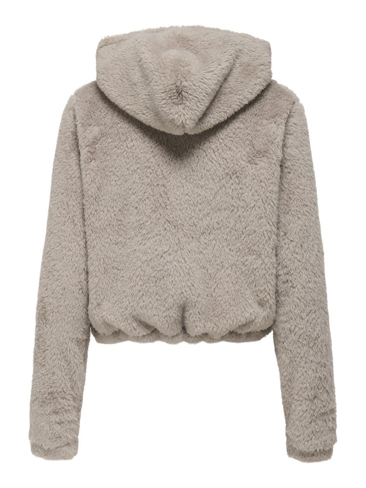 Only Play Sweater Blauw dames (CAS-FLUF HOOD LS SHORT SWEAT - 15351280.STRING) - GL Sport (Sluis)