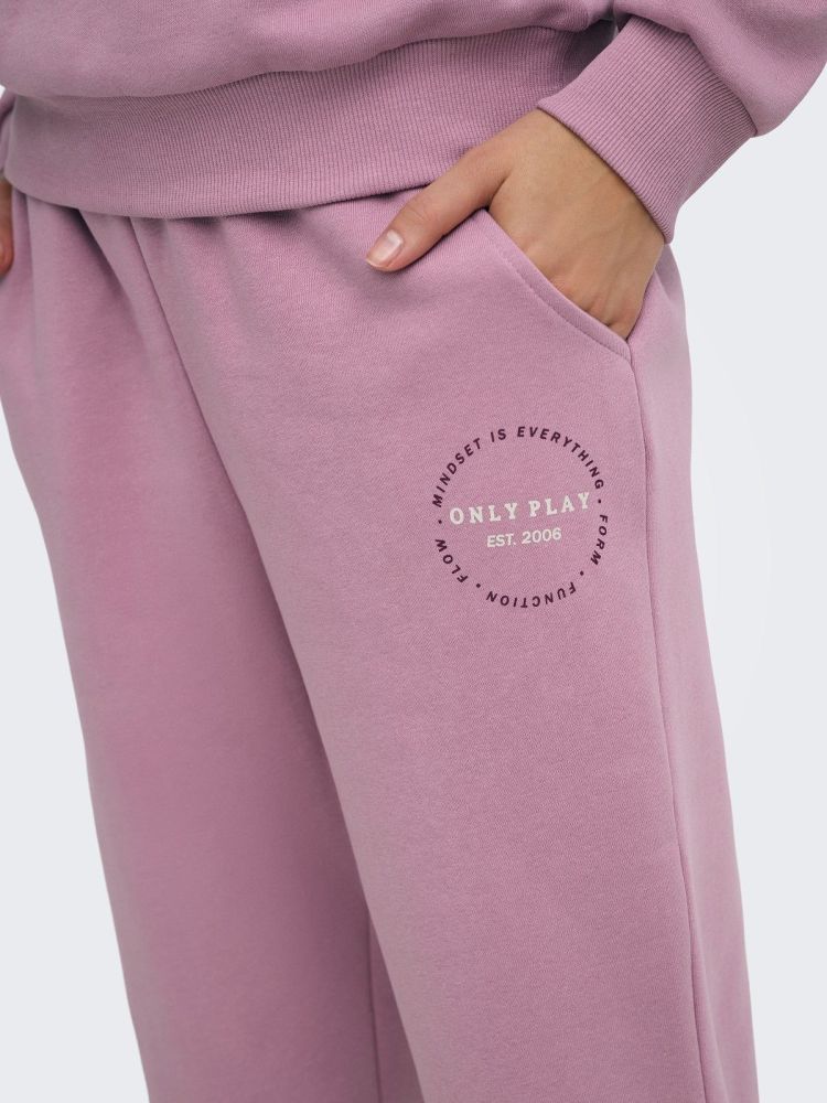 Only Play Broek Lila dames (CAVA HW REG BRUSH SWEAT PANTS - 15375918.LILAS) - GL Sport (Sluis)